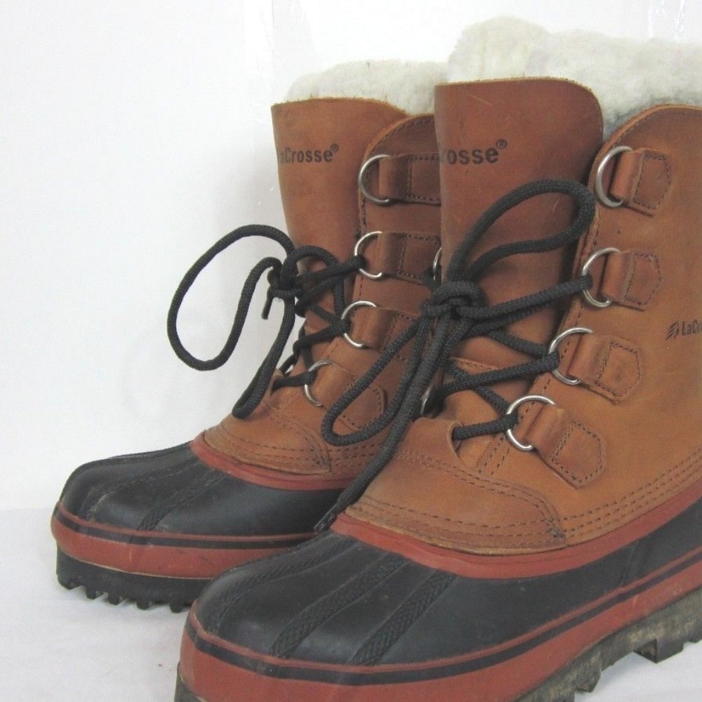 La Crosse Brown Leather Lined Work Winter Boots